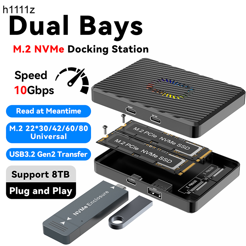 8Tb M2 Nvme Ssd - デュアルベイM.2 NVMeドッキングステーション、10Gbps USB3.2 Gen2 + 10G
