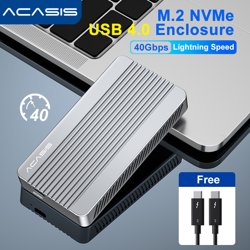 Usb4 40Gbps External Ssd 8Tb - Acasis 40gbps外付けハードドライバーm.2nvme pcie ssdケースエンクロージャー,thunderbolt 3/4,usb3.2/3.1/3.0/2.0と互換性があります