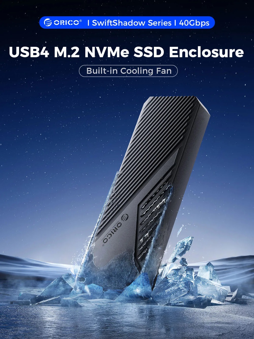 Orico-アルミニウム外部ハウジング,冷却ファン付き,外部 - Usb4 40Gbps External Ssd 8Tb のレビューと価格