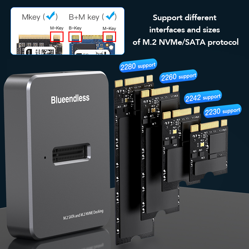 Blueendless M2 NVMeドッキングステーション - 8Tb M2 Nvme Ssd のレビューと価格
