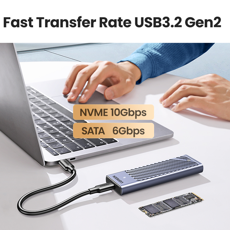 Ugreen-エンクロージャーSmartsataアダプター1 - 8Tb M2 Nvme Ssd のレビューと価格