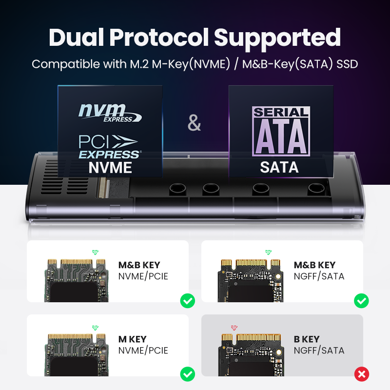 Ugreen-エンクロージャーnvm.2,nvme用USBタ - 8Tb M2 Nvme Ssd のレビューと価格