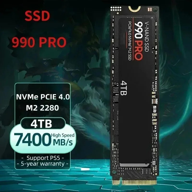 990 PRO 純正SSD – 512GB/1TB/2TB/ - Pcie 4.0 4Tb 2280 Ssd 7450Mbps のレビューと価格